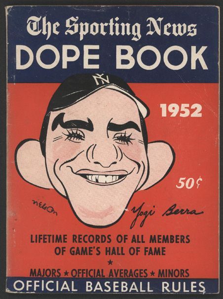 1952 Dope Book Berra